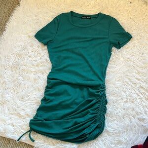 This is a shien green body con dress in size extra small